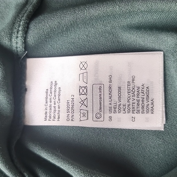 NWOT H&M Womens' Midi Dress, Sage Green, Size XS - Picture 7 of 11